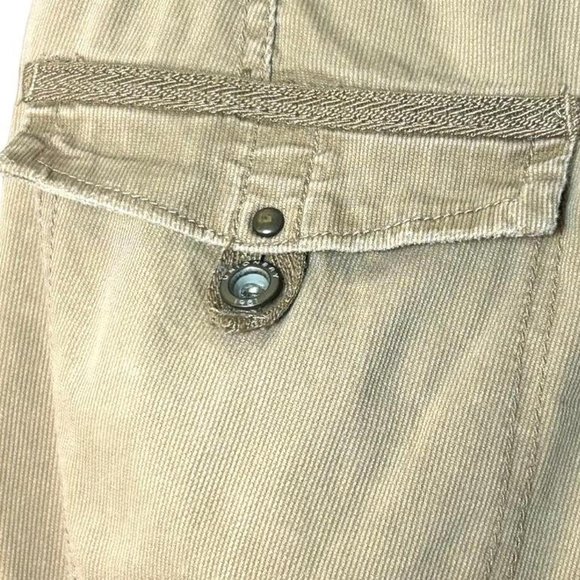 y2k union bay tan low rise casual ankle cigarette pants - Picture 5 of 6